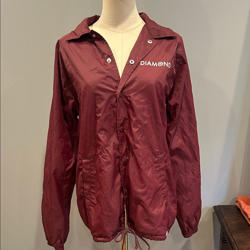 Diamond Supply Co. Women's Maroon Utility Jacket size Small